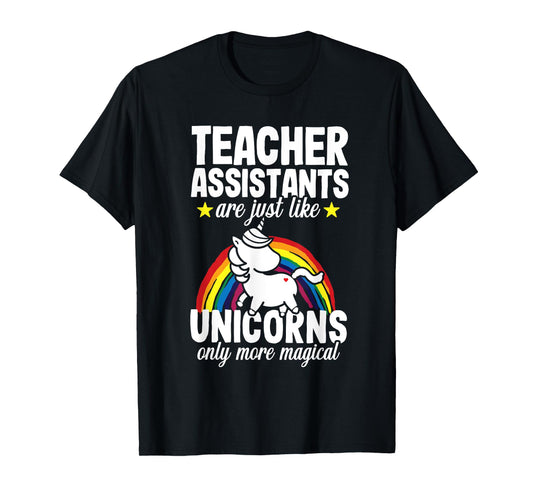 Teacher Assistant Unicorn Teaching School Appreciation T-Shirt