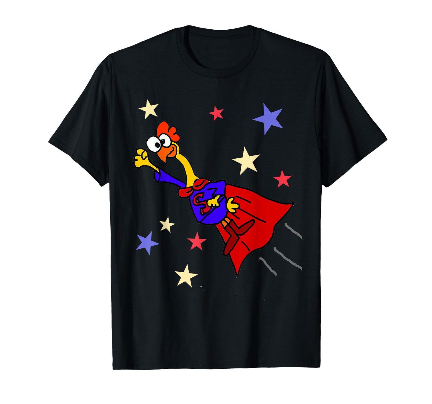SmileteesFunny Funny Rubber Chicken Flying Superhero T-shirt T-Shirt