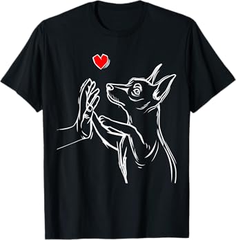 Min Pin Love Miniature Pinscher Dog Mom Women Girls T-Shirt