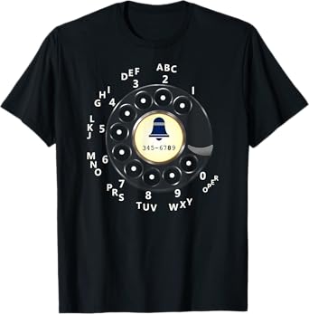 Retro Dial Plate Rotary Dial Phone Vintage Telephone T-Shirt