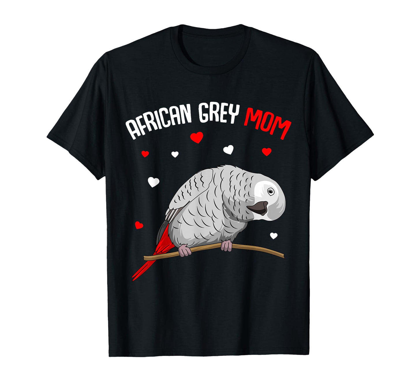 African Grey Parrot Mom Love funny Women T-Shirt