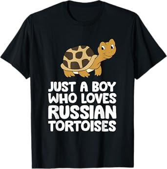 Just a Boy Who Loves Russian Tortoises T-Shirt