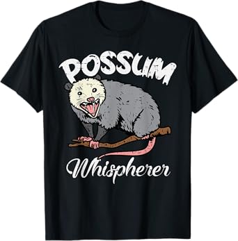 Possum Whisperer Funny Opossum Street Cat Pet Women Kids Men T-Shirt