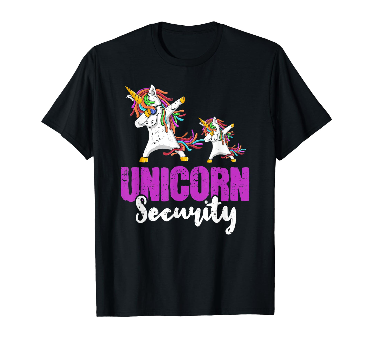 Costume Funny Unicorn Security Dad Men T-Shirt