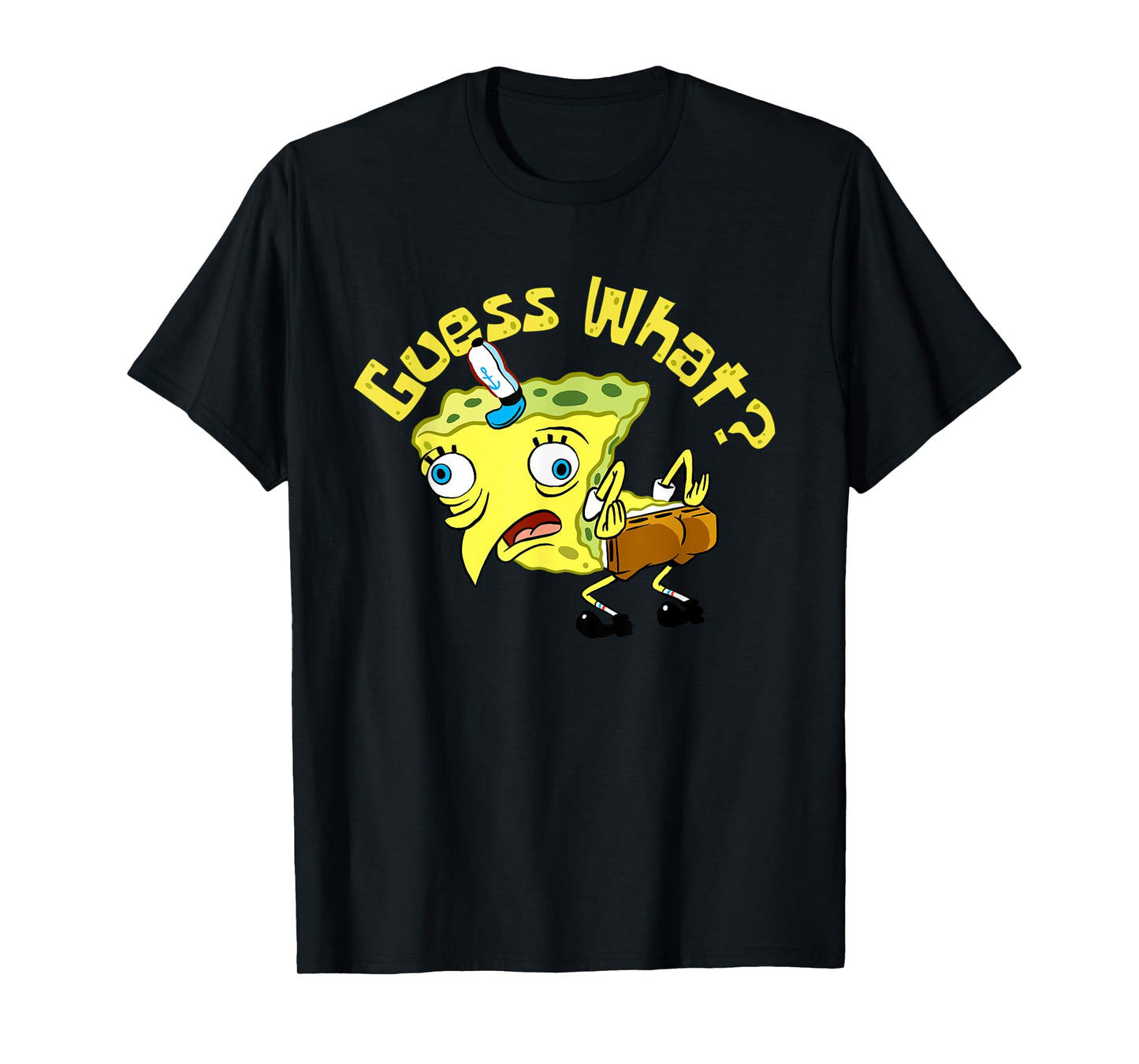 Spongebob Mocking Meme Guess What Chicken Butt Spongebob T-Shirt