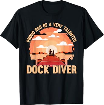 Dock diving Dog Dad Dock diver T-Shirt