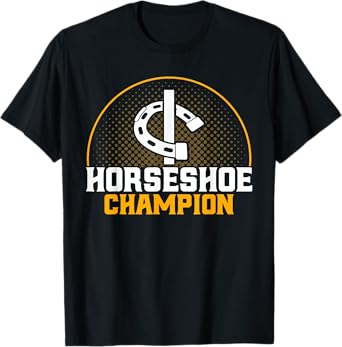 Horseshoe Pitching Horseshoe Champion Pitcher T-Shirt