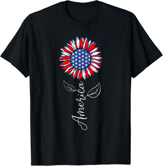America - USA American Flag 4th of July Fourth T-Shirt