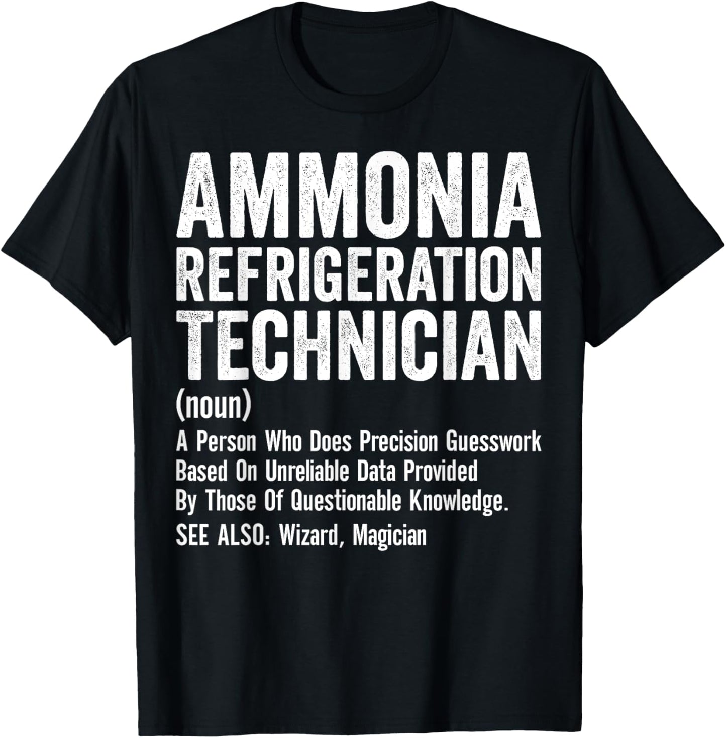 Ammonia Refrigeration Technician Vintage Definition Magician T-Shirt