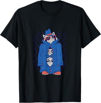 Raccoons in Trench Coats Cute and Funn for Raccoon Lovers T-Shirt