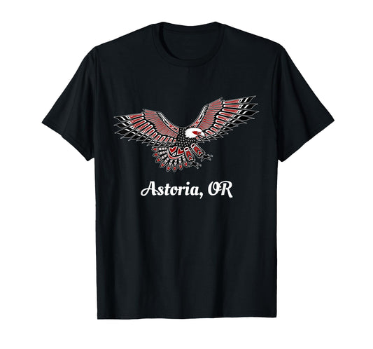 Astoria, OR Eagle PNW Native American Totem T-Shirt