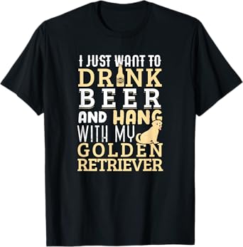 Golden Retriever Dad Shirt Funny Father's Day Dog Lovers T-Shirt for Men Women