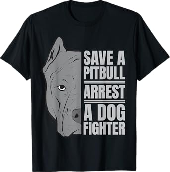 Save a Pitbull | Anti-Dog Fighting Advocacy Design T-Shirt