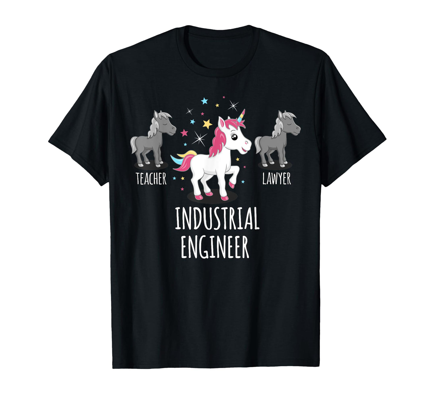Industrial Engineer Gift Unicorn Profession Gag Shirt T-Shirt