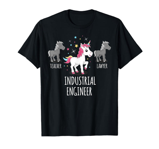 Industrial Engineer Gift Unicorn Profession Gag Shirt T-Shirt