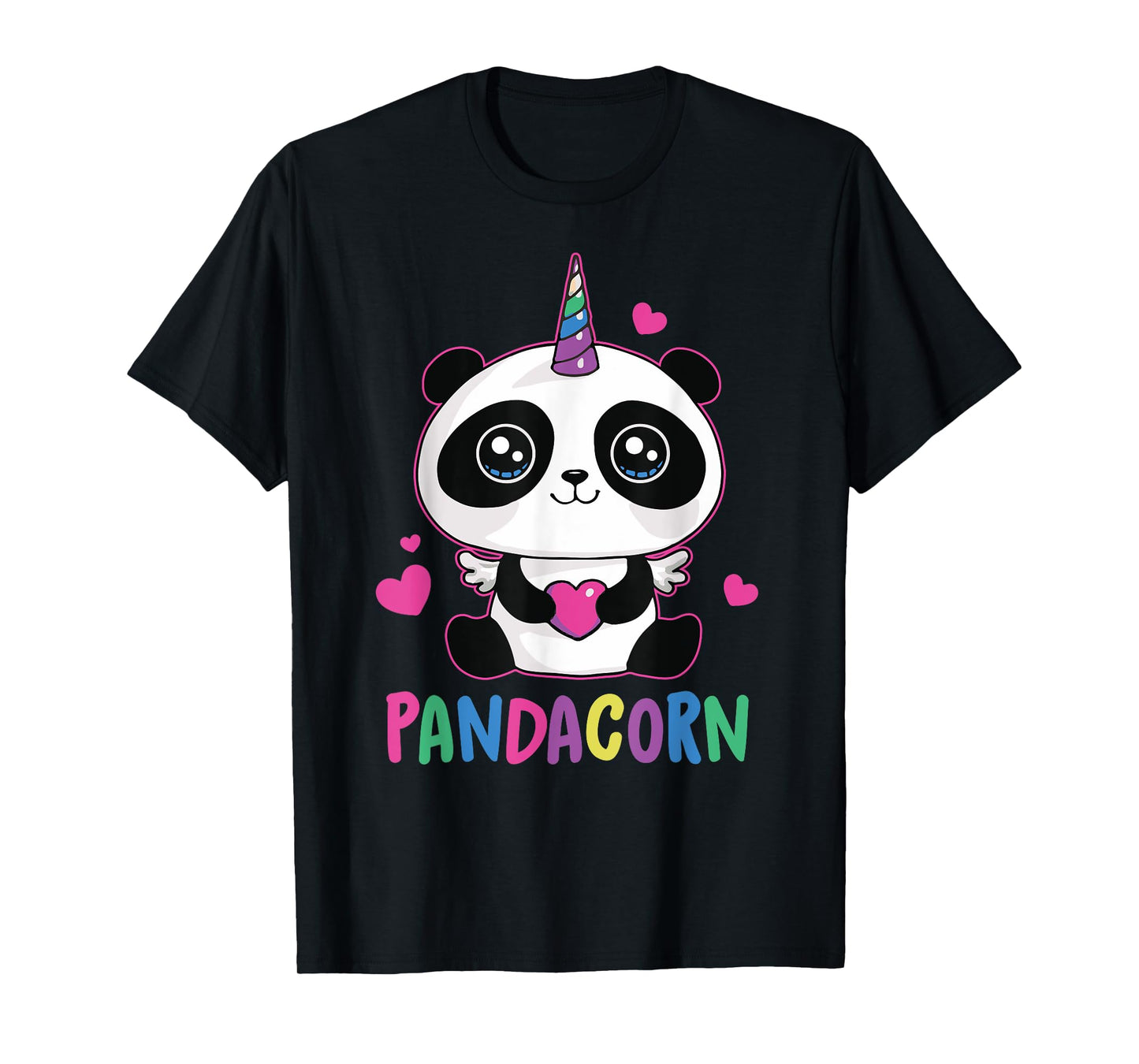 Panda Unicorn Shirt Funny Pandacorn Gift Tee For Men Women T-Shirt