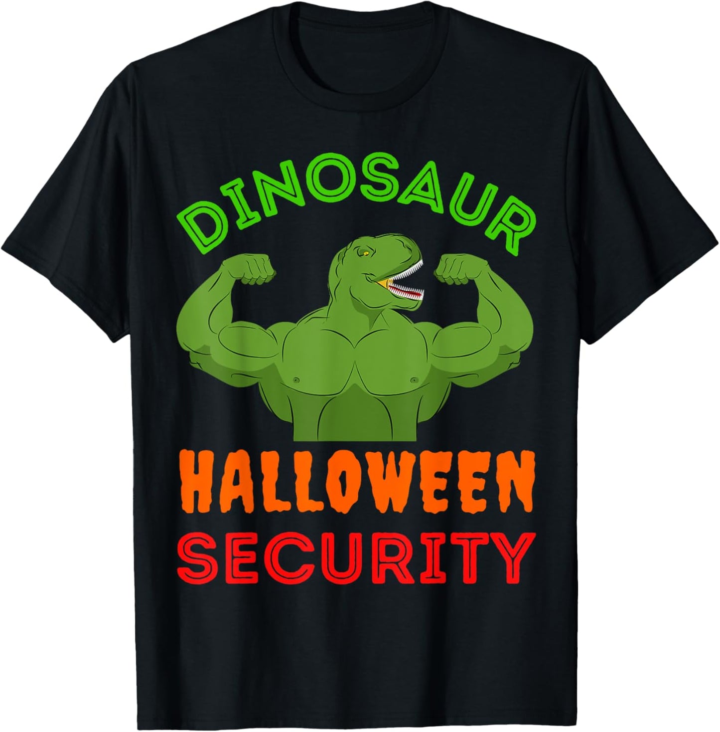 Dinosaur Halloween Security Mom Dad Funny Parent Costume Fun T-Shirt