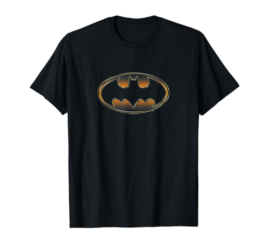 Batman Black & Gold Embossed Shield T-Shirt
