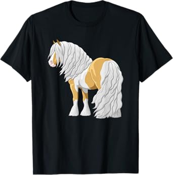 Palomino Pinto Skewbald Gypsy Vanner Irish Cob Draft Horse T-Shirt