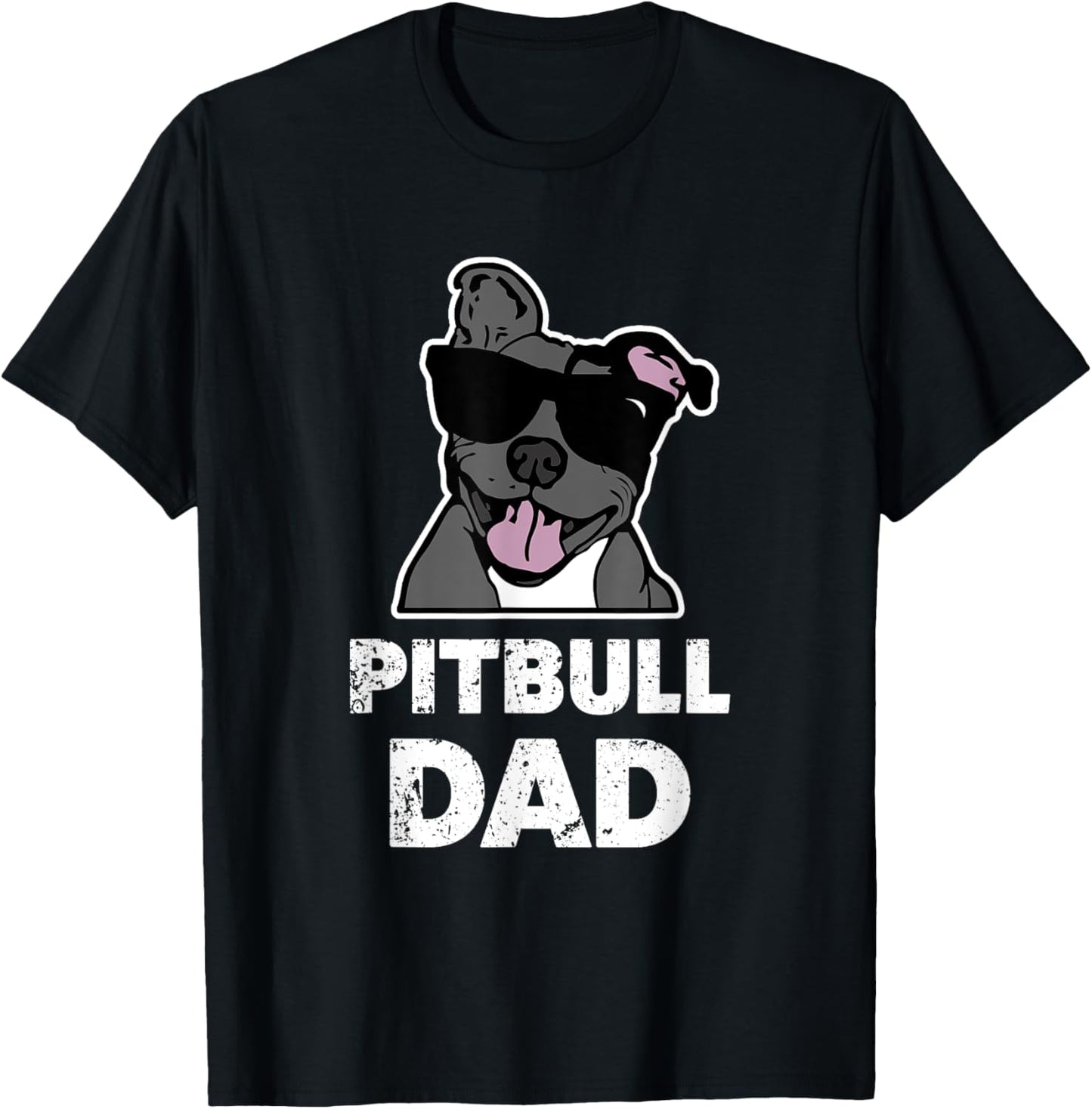 Pitbull Dad Dog Dad Bluenose Pitbull Lover Gift for Men T-Shirt