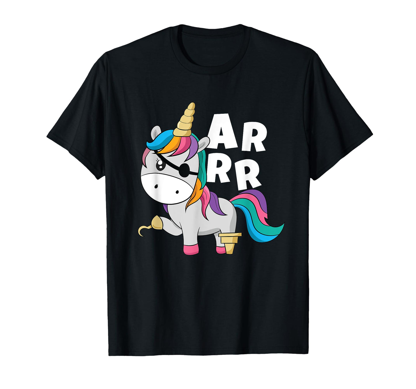 Caribbean Sea Thief Freebooter Toddler Girl Unicorn Pirate T-Shirt