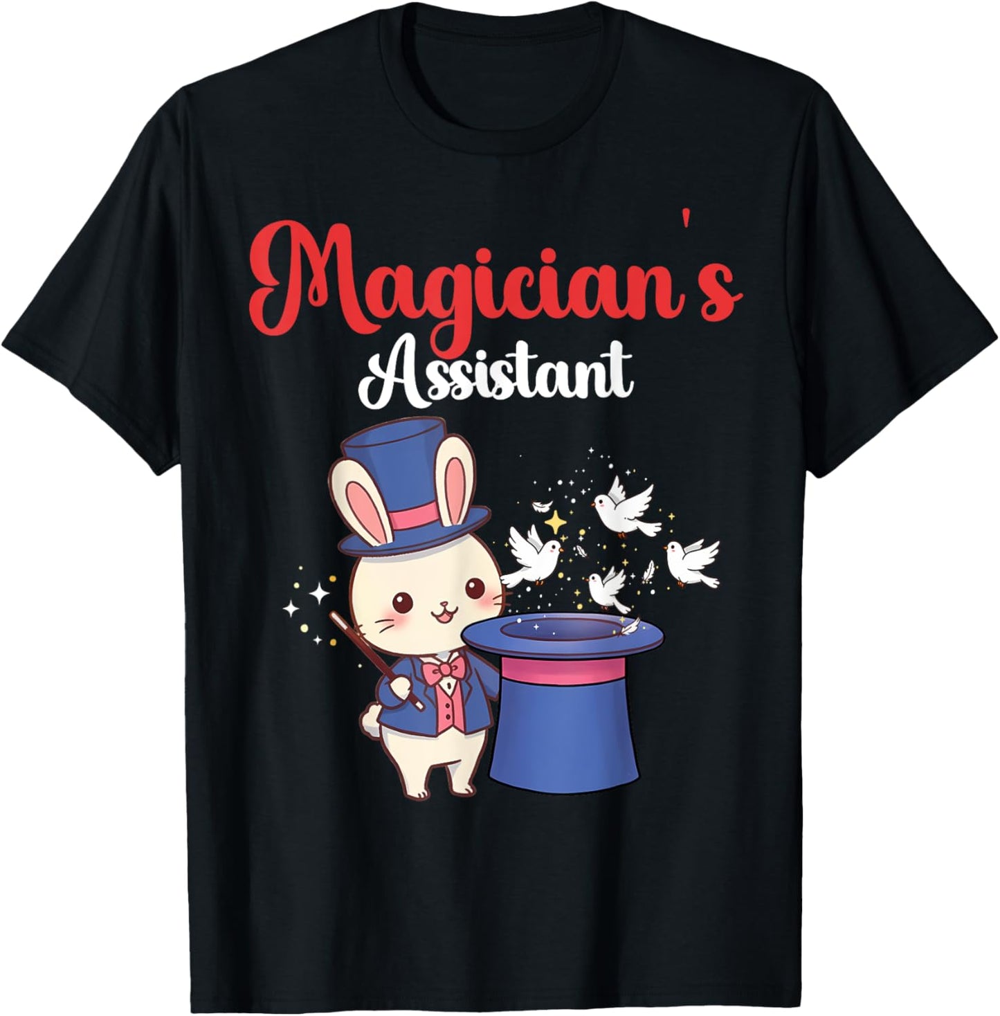 Cute Kawaii Magician's Assistant Rabbit Magic Trick Lovers T-Shirt