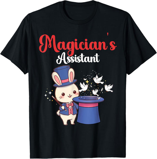 Cute Kawaii Magician's Assistant Rabbit Magic Trick Lovers T-Shirt