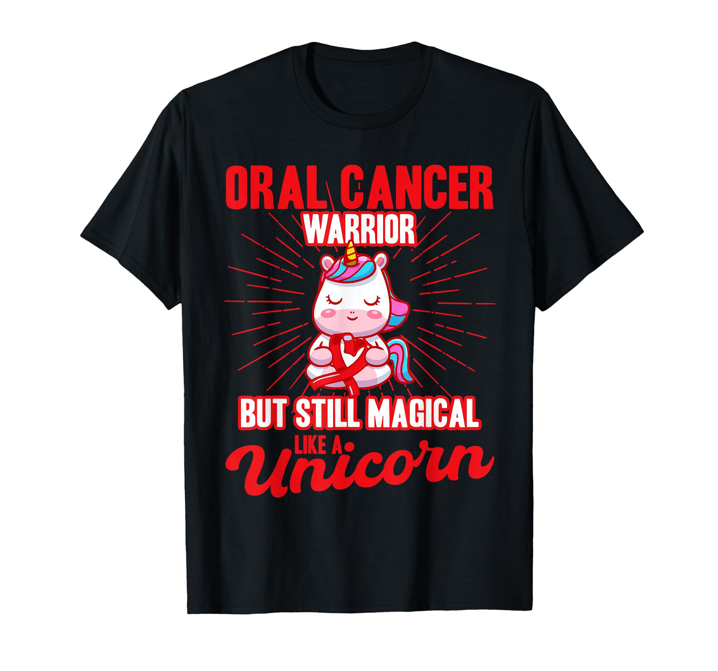 Magical Like A Unicorn Oral Cancer Awareness T-Shirt