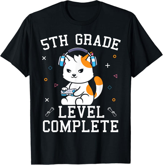 Gamer Graduation Cat T-Shirt