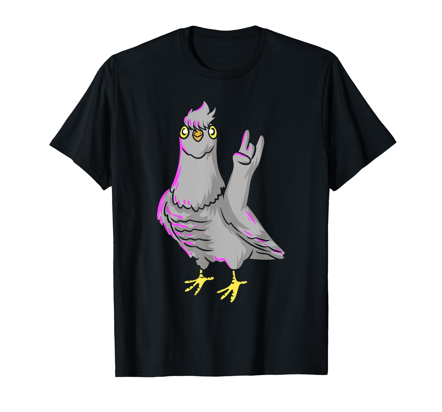 Gothic Pigeon Emo Punk Death Metal Bird Lover Pigeon Racing T-Shirt