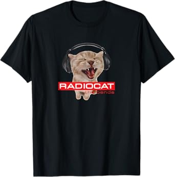 Kitten Headphones Cat Tech House Music Funny Cat Lover T-Shirt for Men Women