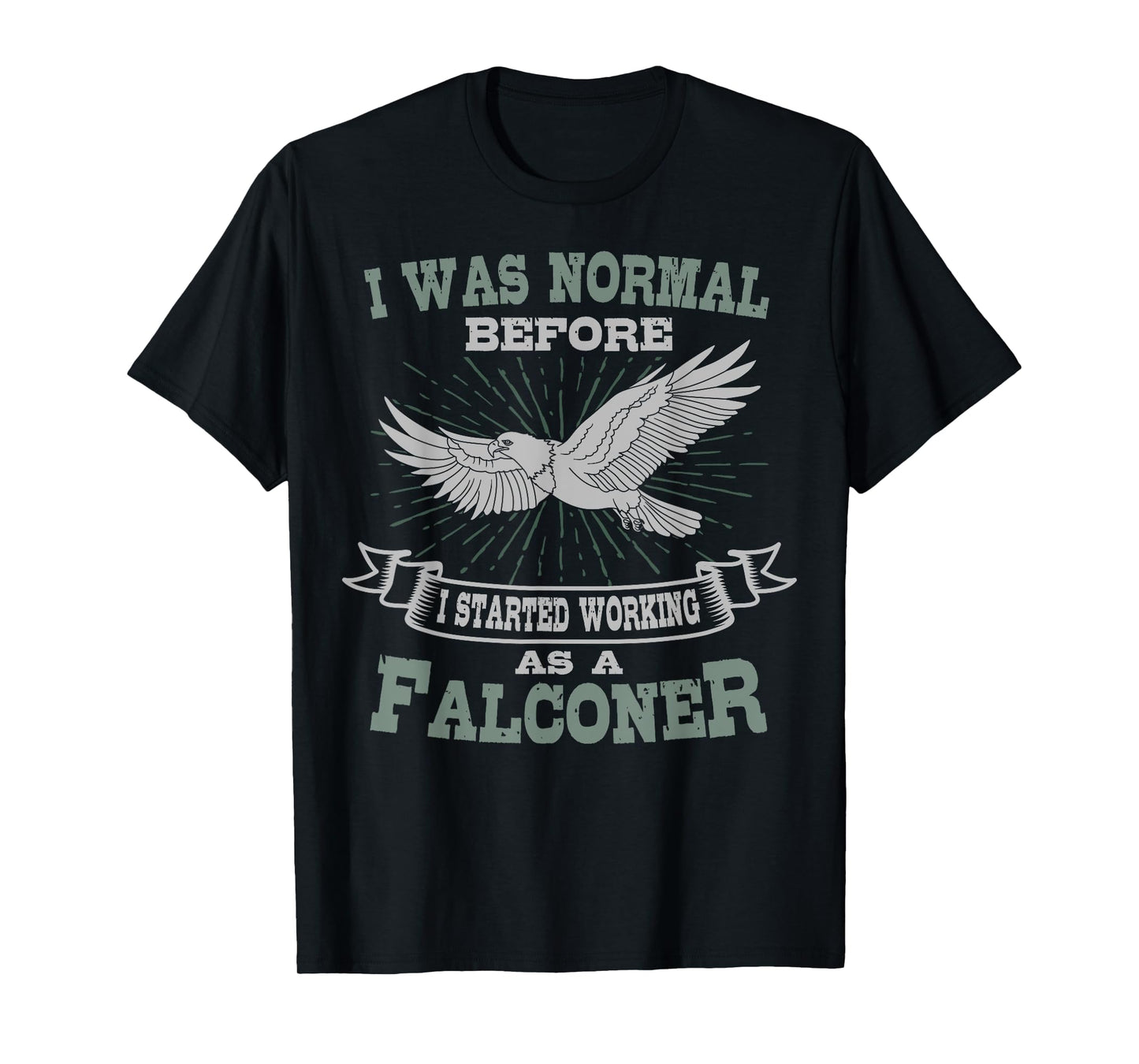 Falconer Falconry Gamehawking Falcon Hawker I Was Normal T-Shirt