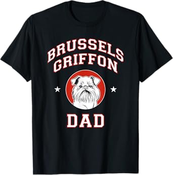 Brussels Griffon Dad Dog Father Men Women Kids T-Shirt