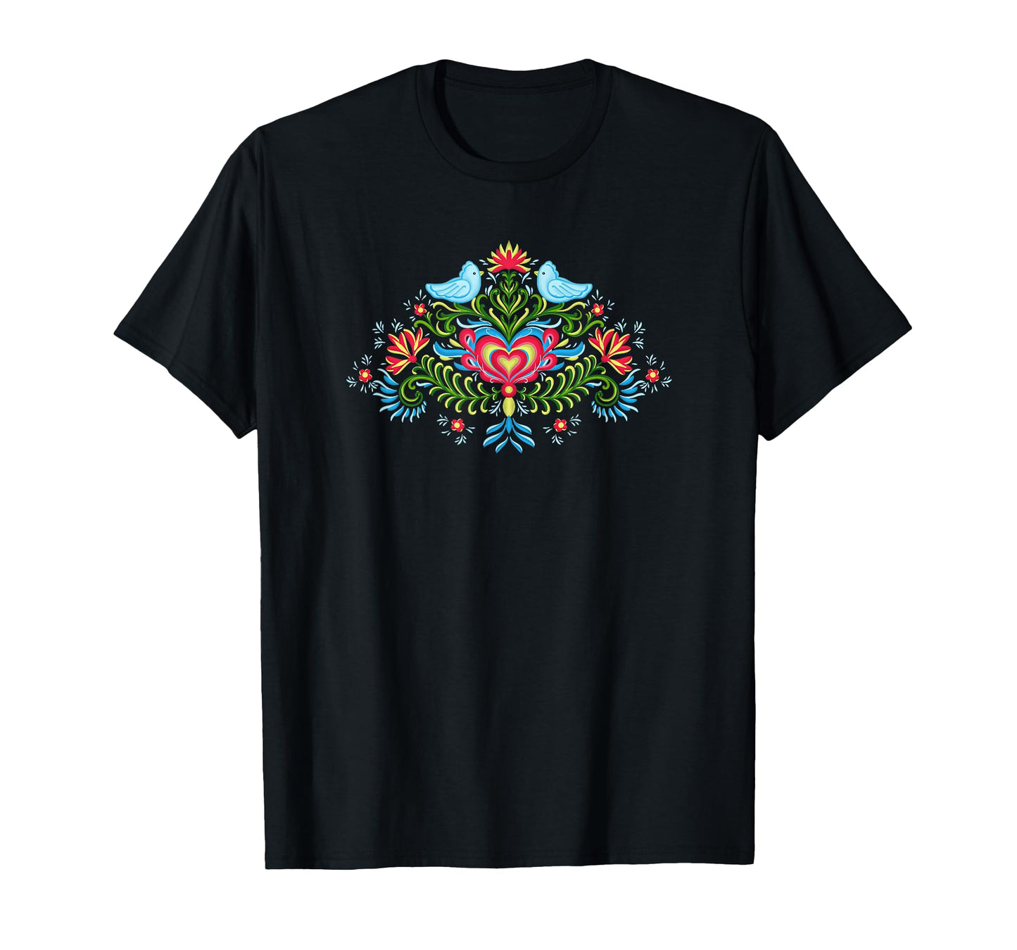 Scandinavian Norwegian Rosemaling Norway Women T-Shirt