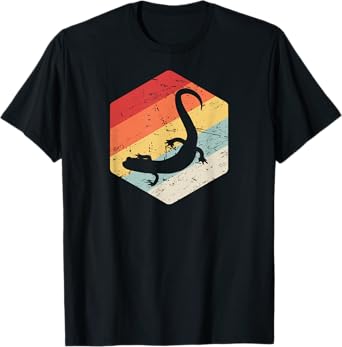 Retro Tiger Salamander T-Shirt / Pet Salamander Amphibians T-Shirt