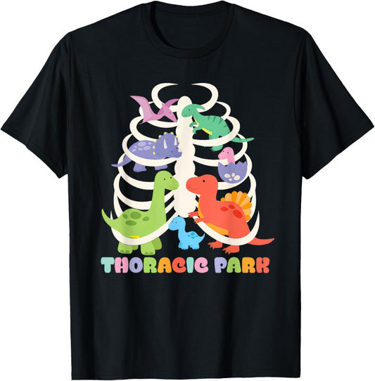 Funny Thoracic Park Dinosaur Nurse Squad Nursing Students T-Shirt