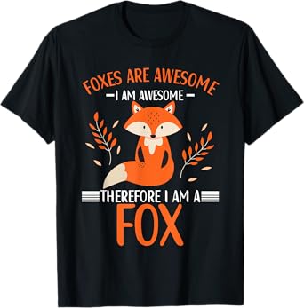 Foxes Are Awesome Fox Lovers for Women Kids T-Shirt