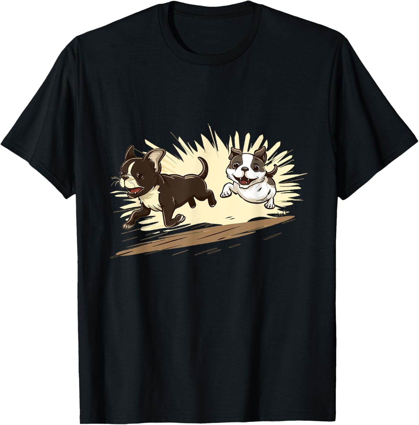 Cute Dogs Playing for Animal Fun and a Casual Look T-Shirt