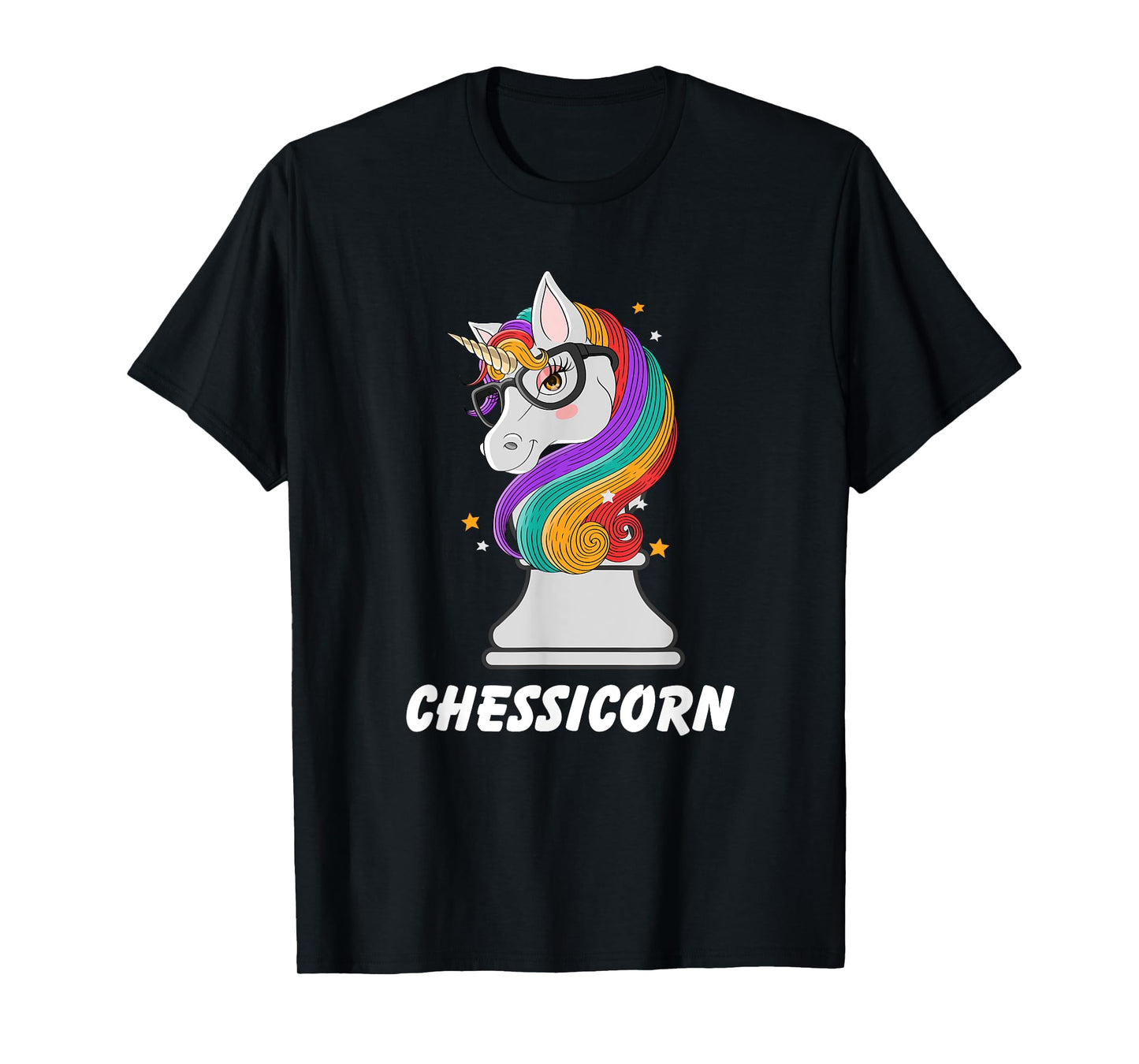 Cute Chess Art Chessicorn Unicorn Lovers Chess Player T-Shirt