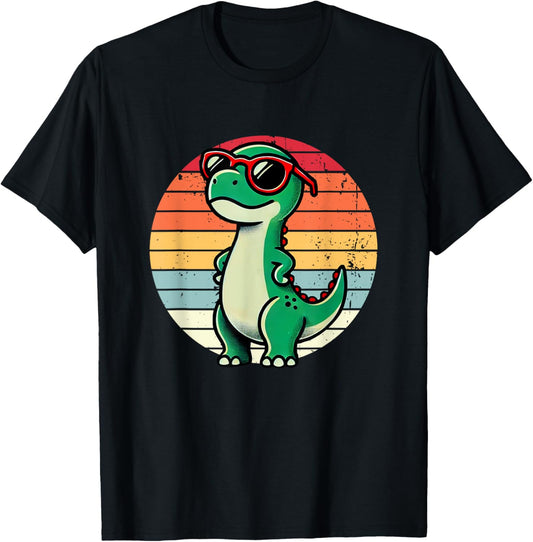 Cool Retro Dinosaur T-Rex Novelty Men Women Kids Dinosaur T-Shirt