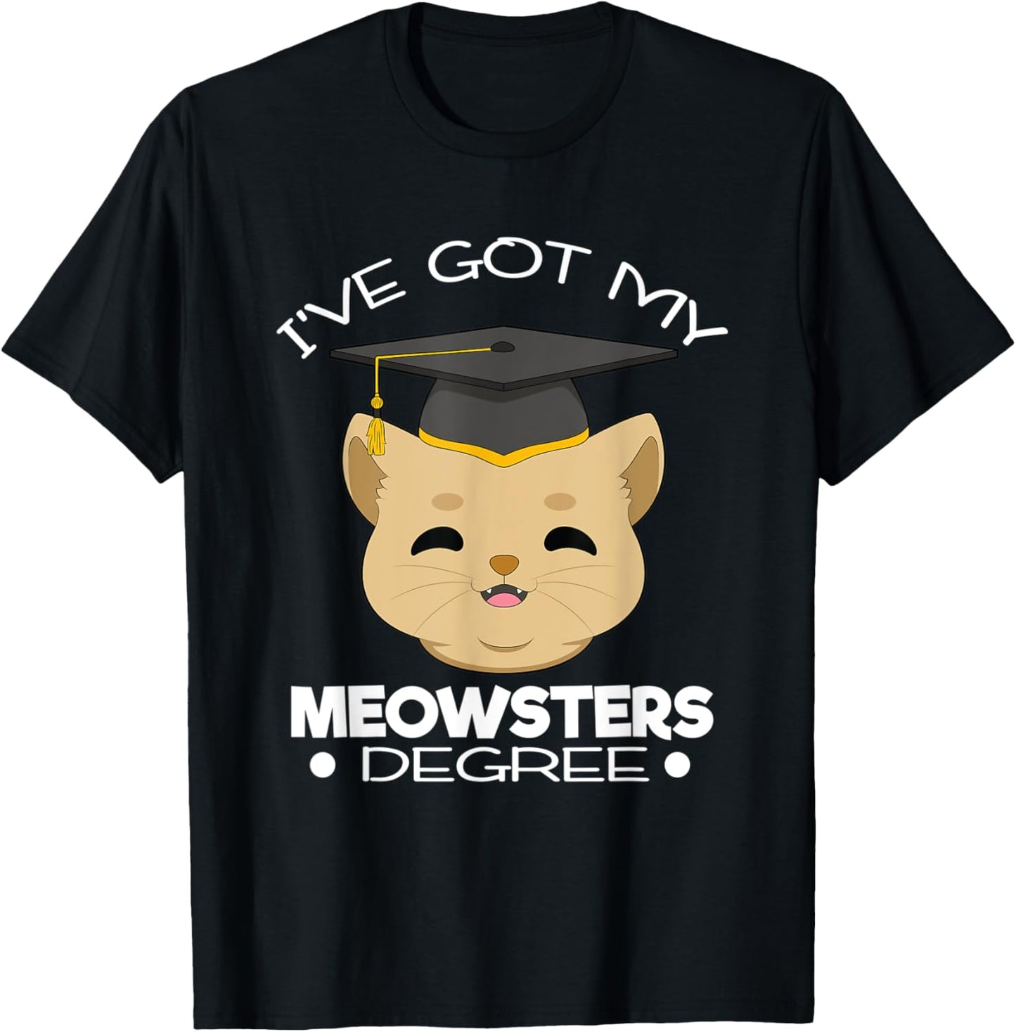 masters degree - student - cat - animal - university student T-Shirt