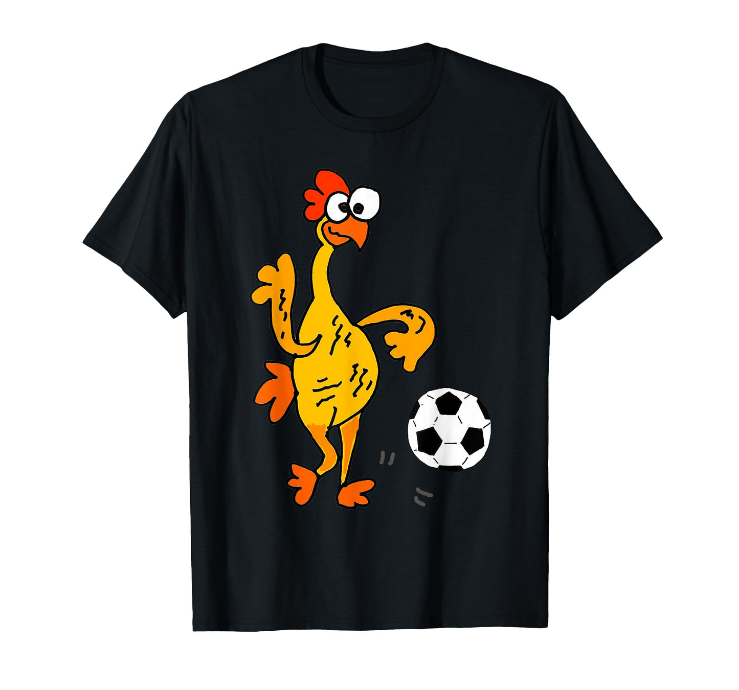 SmileteesSports Funny Rubber Chicken Playing Soccer T-shirt T-Shirt