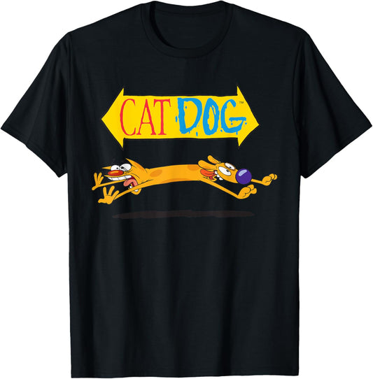Cat Dog On Couch Nickelodeon T-Shirt