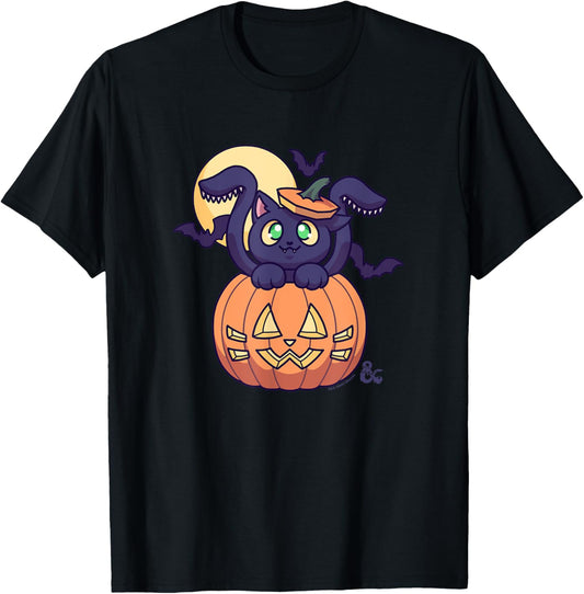 Dungeons & Dragons Halloween Chibi Displacer Beast Pumpkin T-Shirt