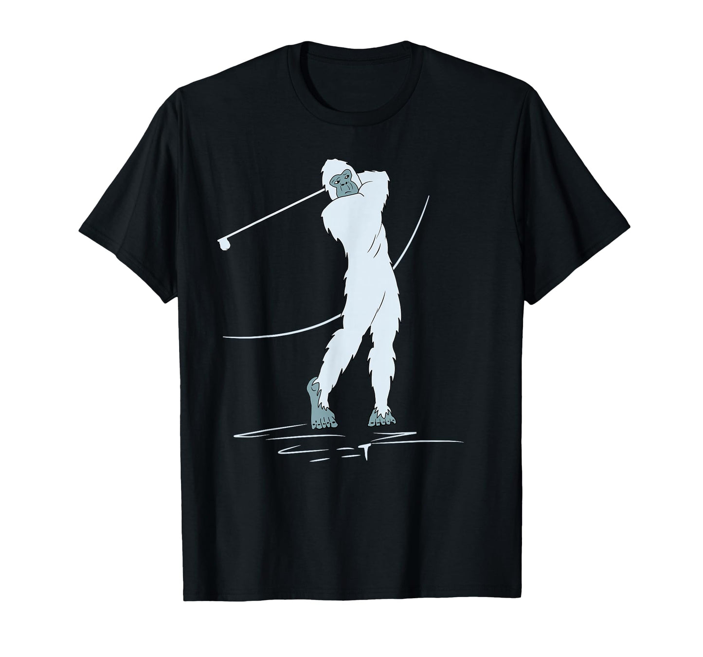 Bigfoot Golf! Funny Sasquatch Playing Golfing Player Yeti T-Shirt