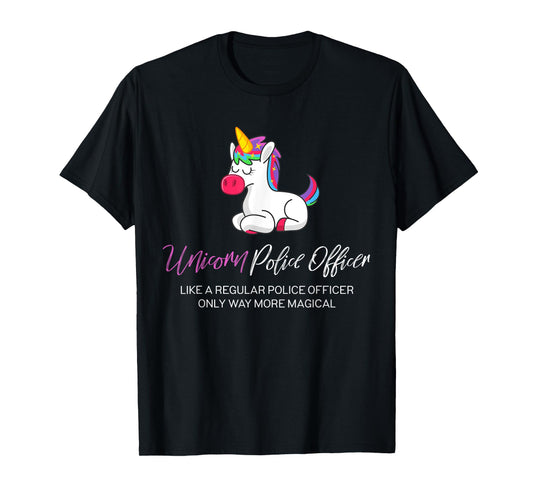 Police Unicorn Shirt, Police Officer Gifts T-Shirt
