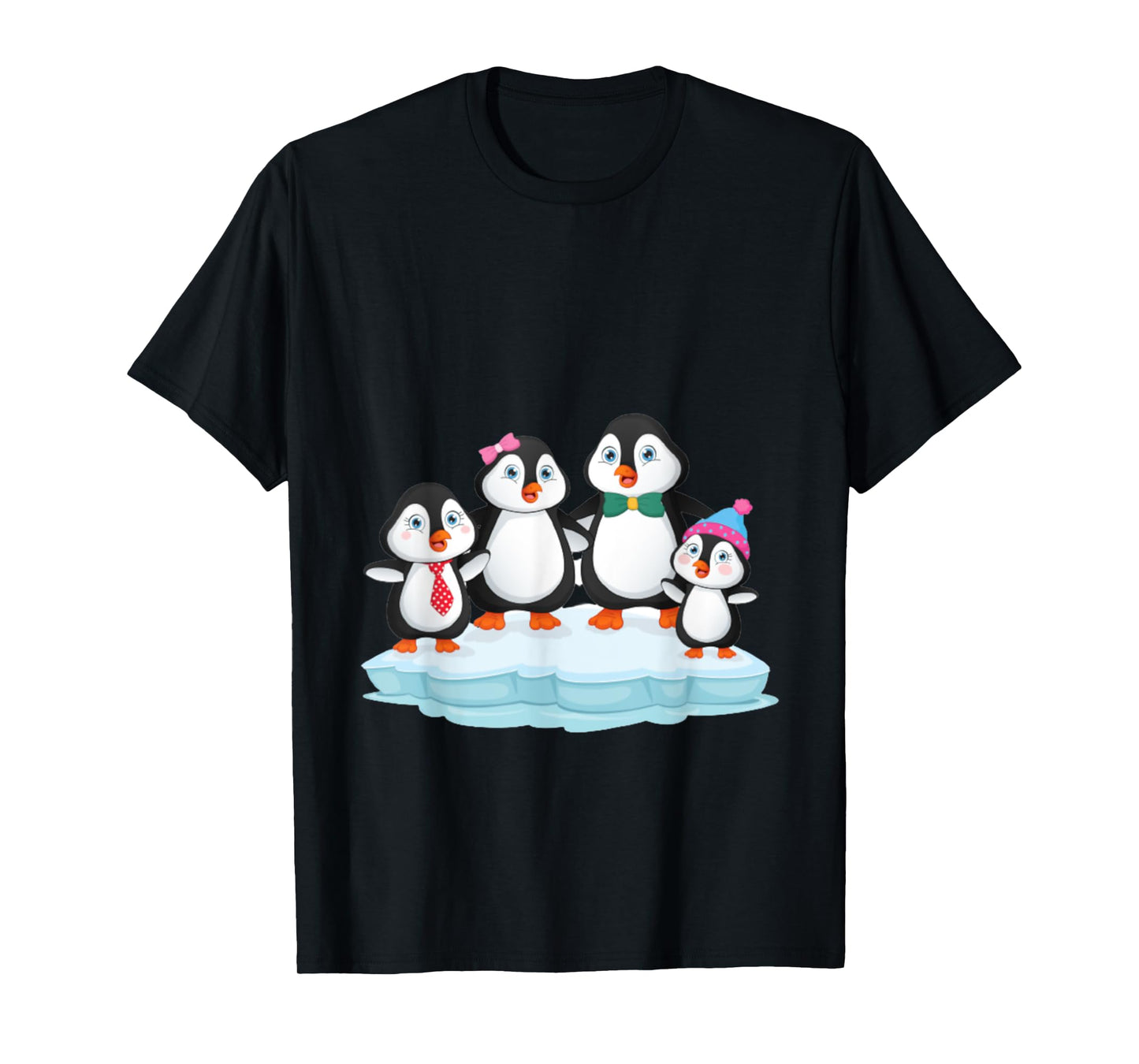 penguin family love gift christmas birthday T-Shirt