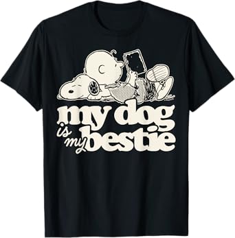Peanuts - Snoopy And Charlie Brown My Dog Is My Bestie T-Shirt