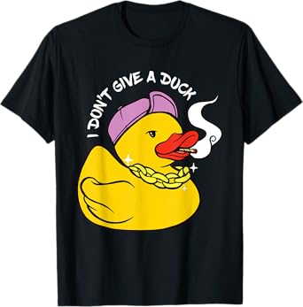 Rubber Duck Cool Duck Smoking Duck Funny Rubber Duck Lover T-Shirt
