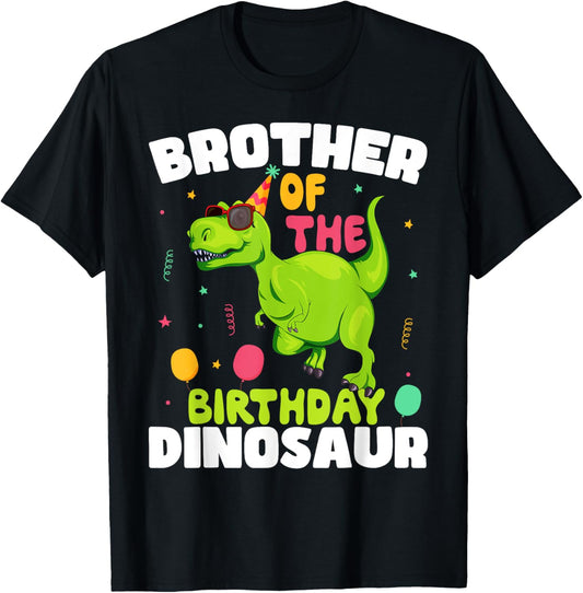 Brother of the Birthday Dinosaur T-Rex Boy Matching Family T-Shirt